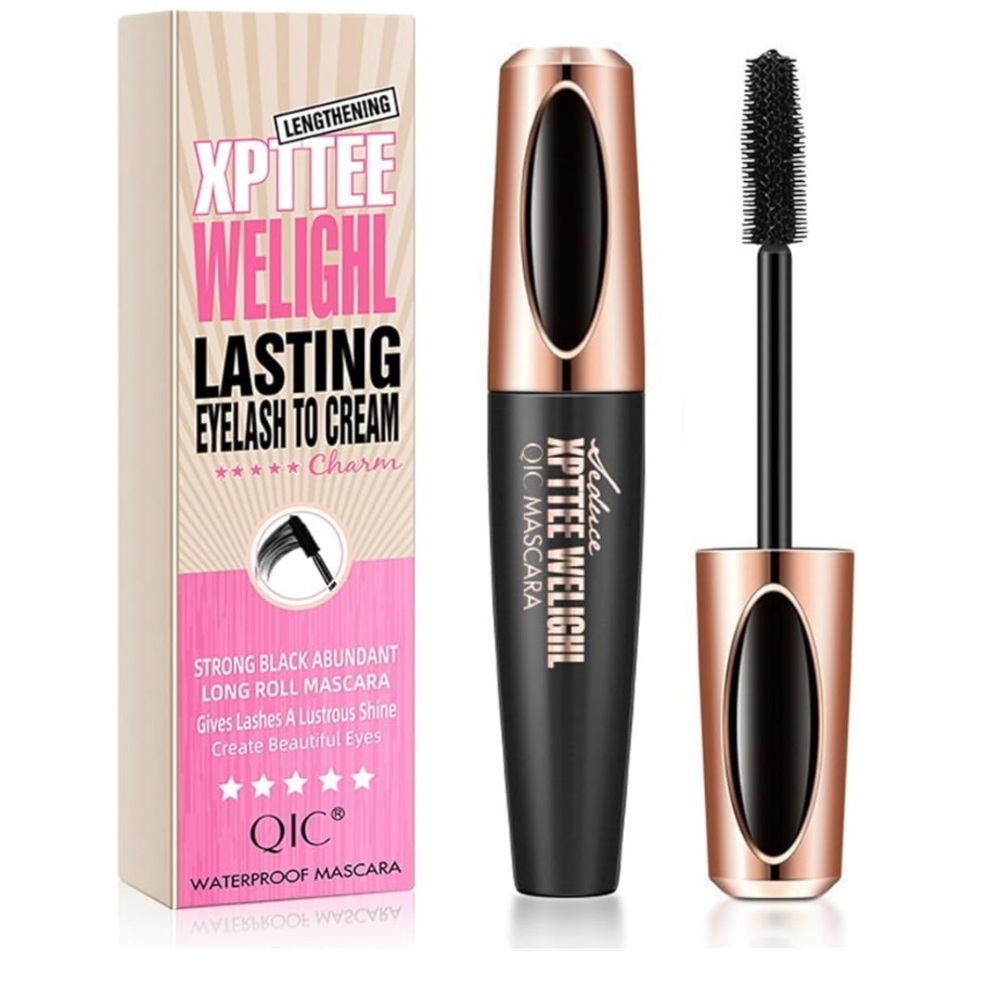 Korean Cosmetics Black Mascara Lengthens Eyelashes Extra Volume Waterproof.